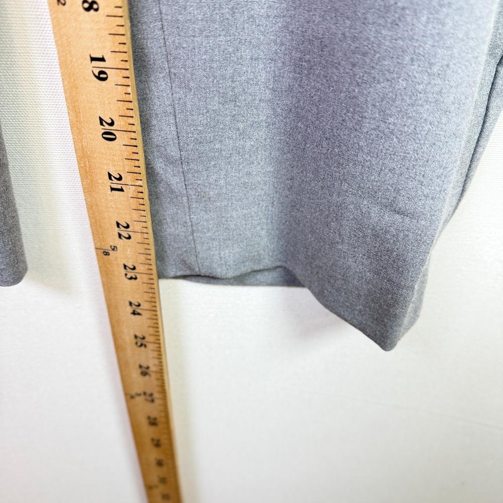 LOFT Gray Paperbag‎ Waist Tie Belt Pleated Tapered Pants Size LP - Picture 6 of 6